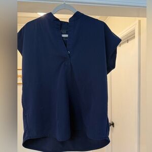 Figs Navy Rafaela Technical Collection Scrub Top